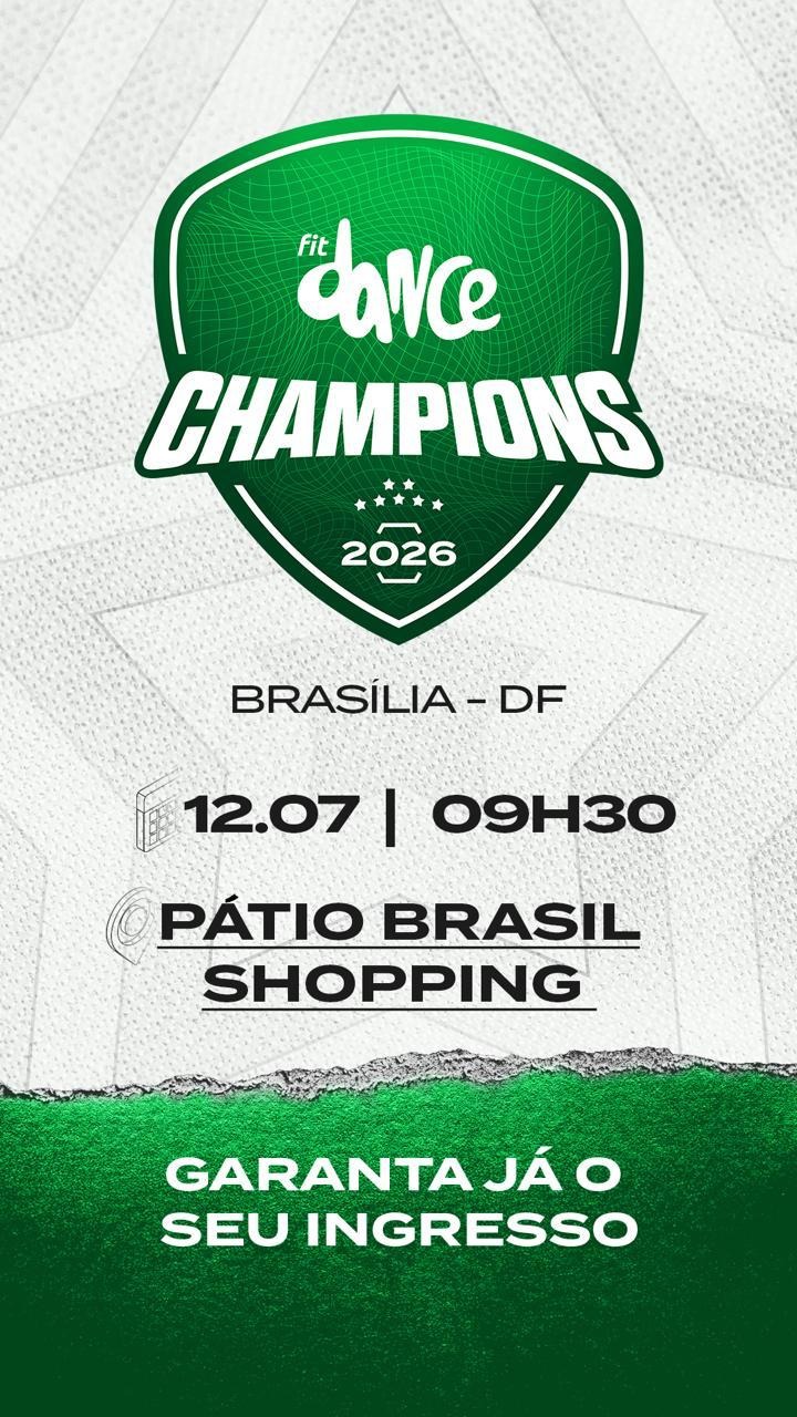 FITDANCE CHAMPIONS CHEGA AO SHOPPING PÁTIO BRASIL COM COMPETIÇÃO ENTRE INSTRUTORES E AULÃO ESPECIAL