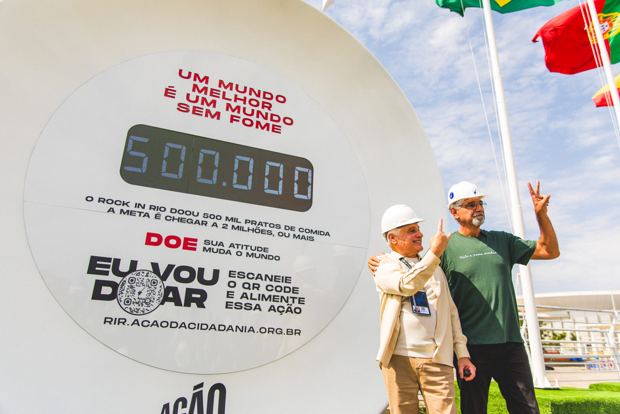 Rock in Rio reforça compromisso “Por Um Mundo Melhor” com ação robusta contra a fome em parceria com a Ação da Cidadania e doa 500 mil pratos de comida 